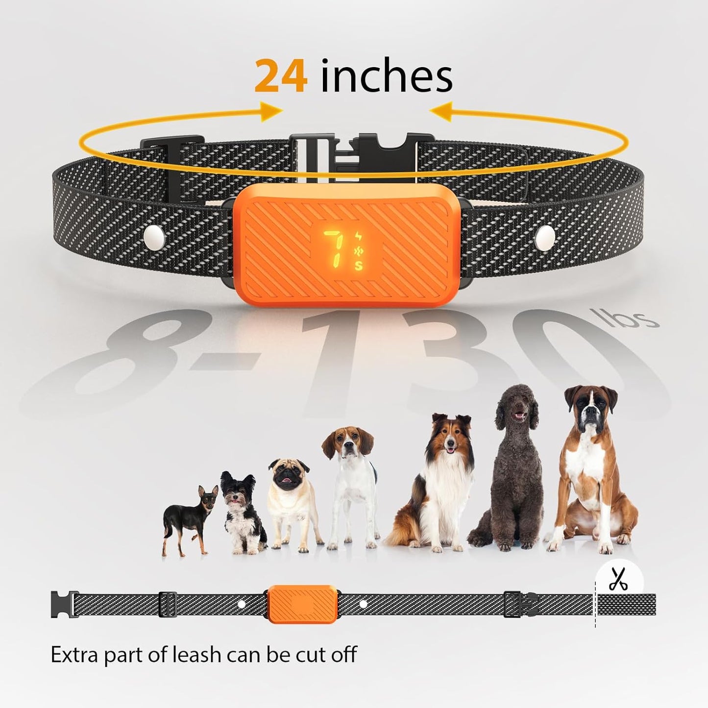 KJKZO No-Bark Dog Collar – Rechargeable, Waterproof, No Shock